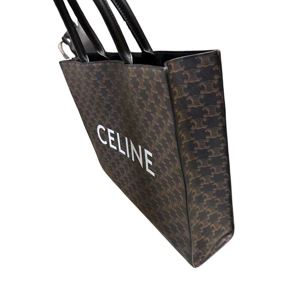 Celine Cabas Horizotal leather handbag - image 4