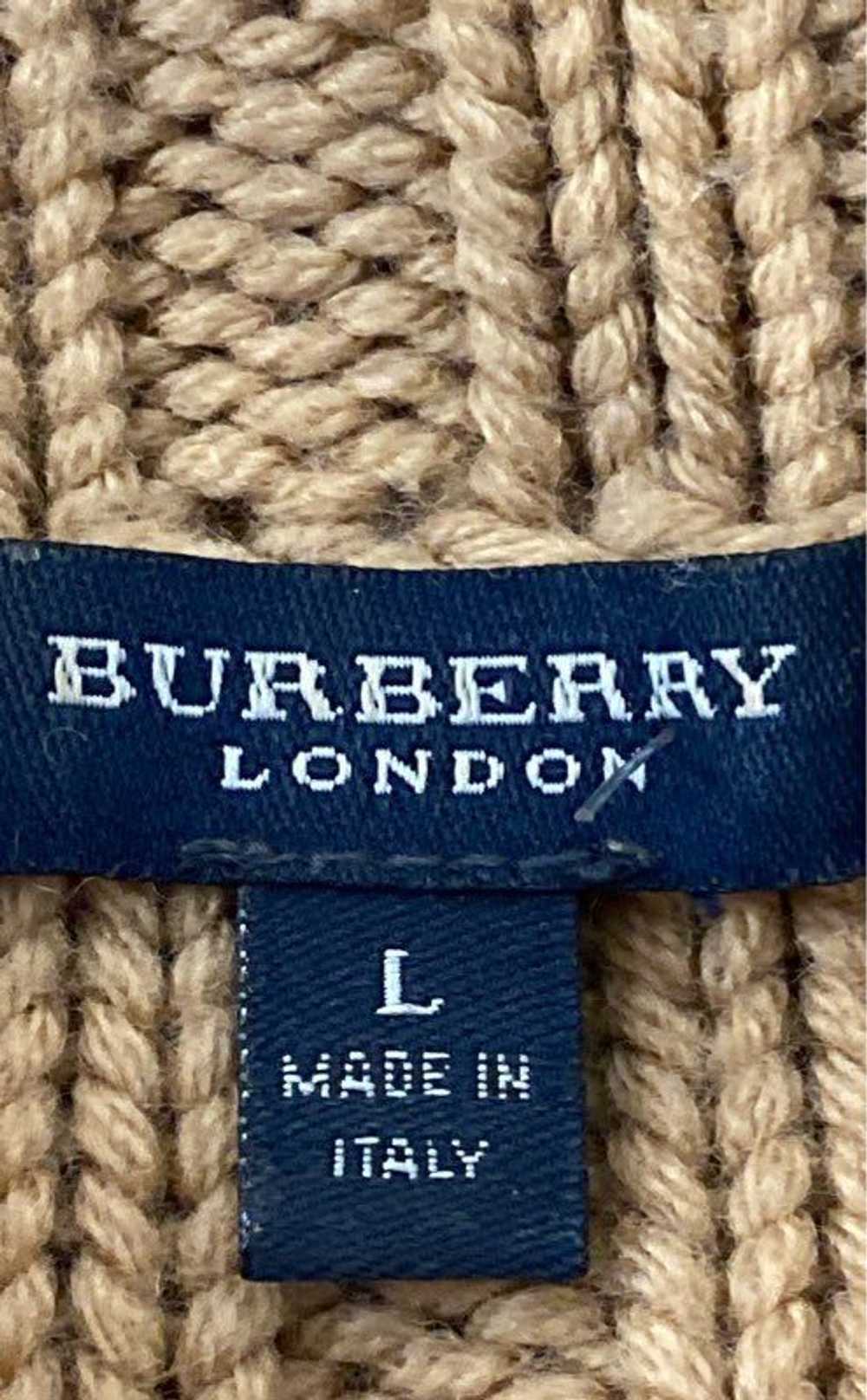 Burberry London Brown Knit Sweater - Size L - image 3