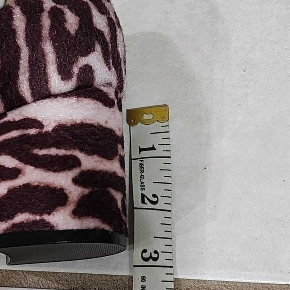 Nine West zebra animal print purple round heel po… - image 6