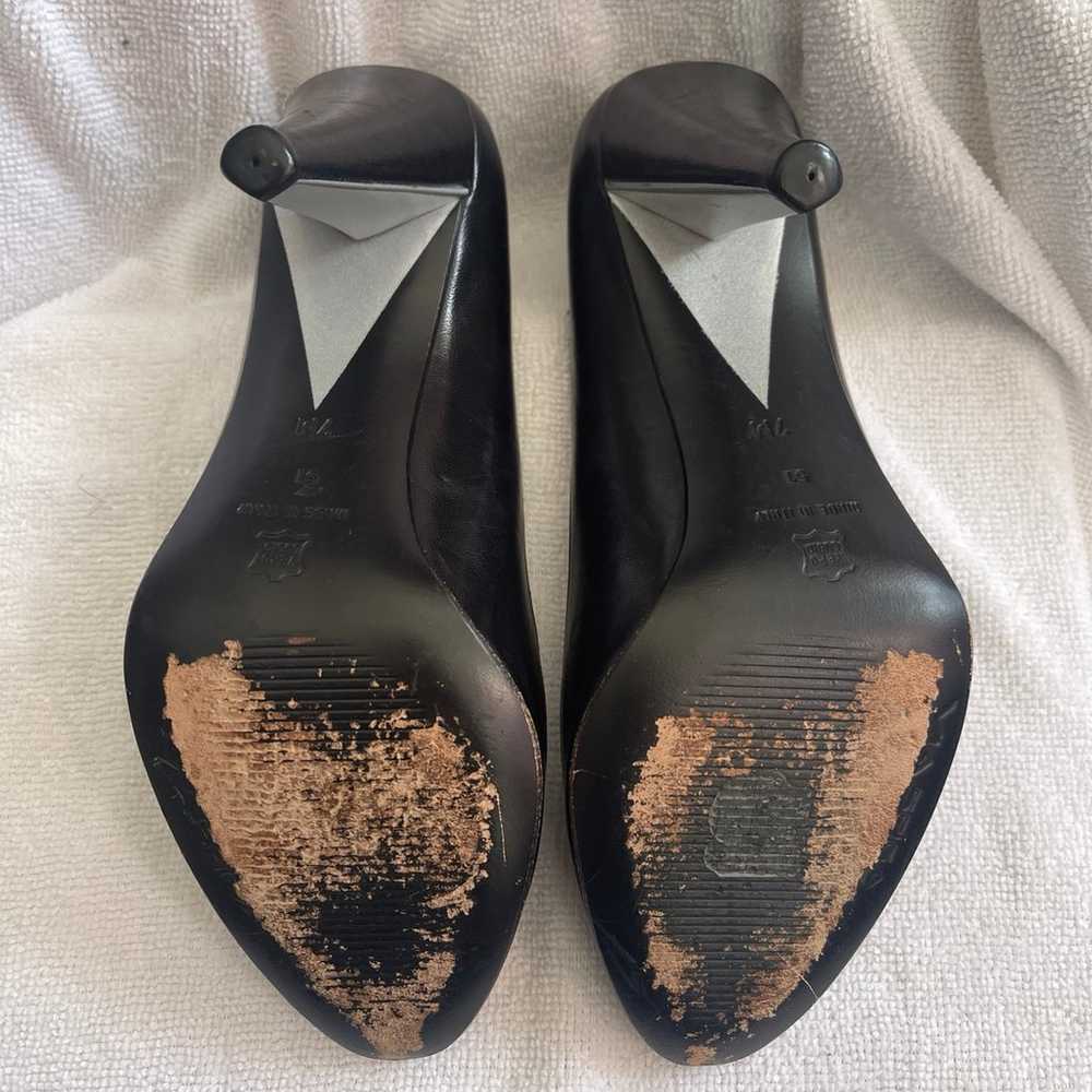 Via Spiga Black Leather Open Toes High Heels - image 4