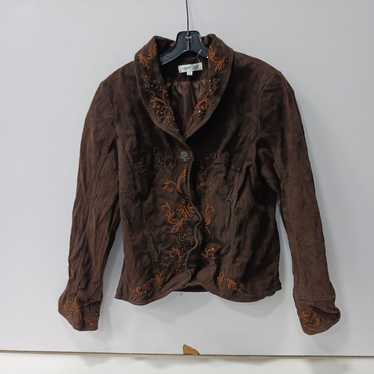 Coldwater Creek Brown Leather Jacket Size M