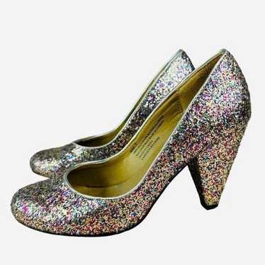 Urban Outfitters Y2K Rainbow Glitter Sparkle Roun… - image 1