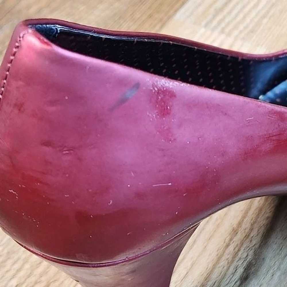 Mix It Red Patent Leather Platform Heels Size 8 - image 12