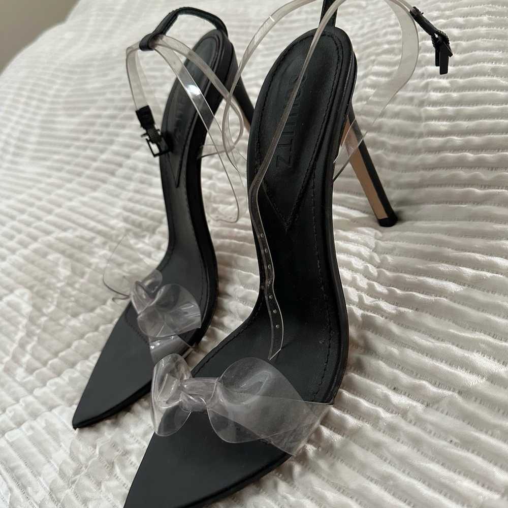 Clear Schultz Heels with Bow - image 2