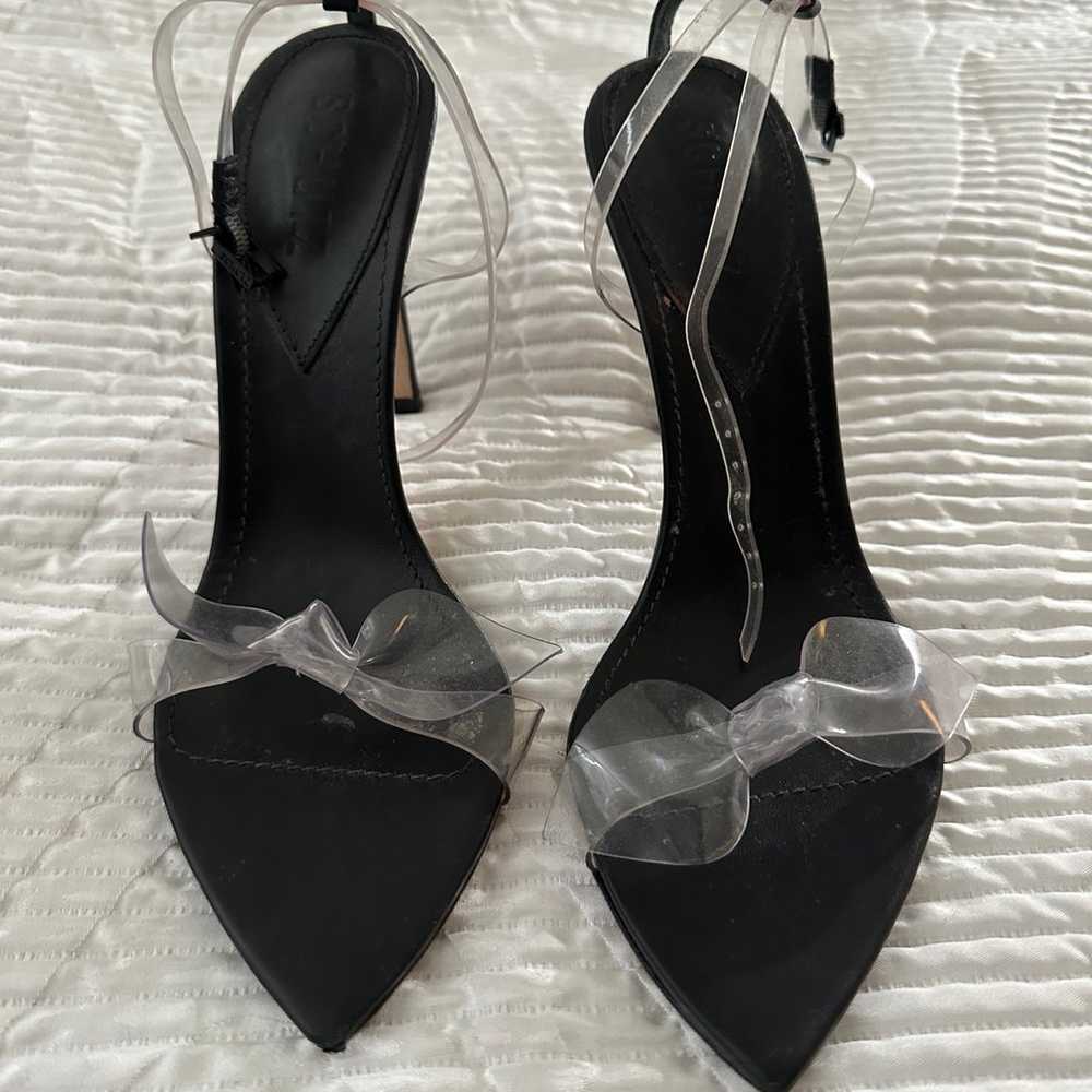 Clear Schultz Heels with Bow - image 3