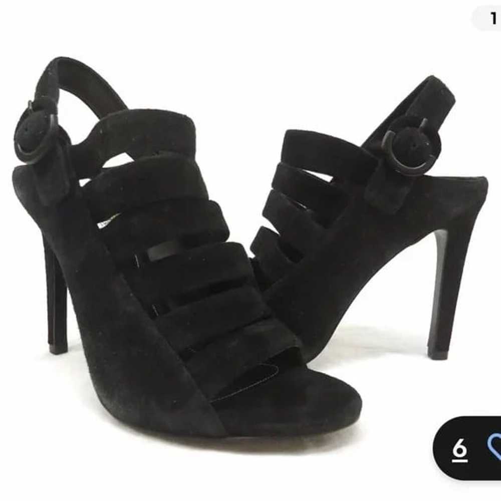 Kendall + Kylie Mia Black Suede Strappy High Heel… - image 1