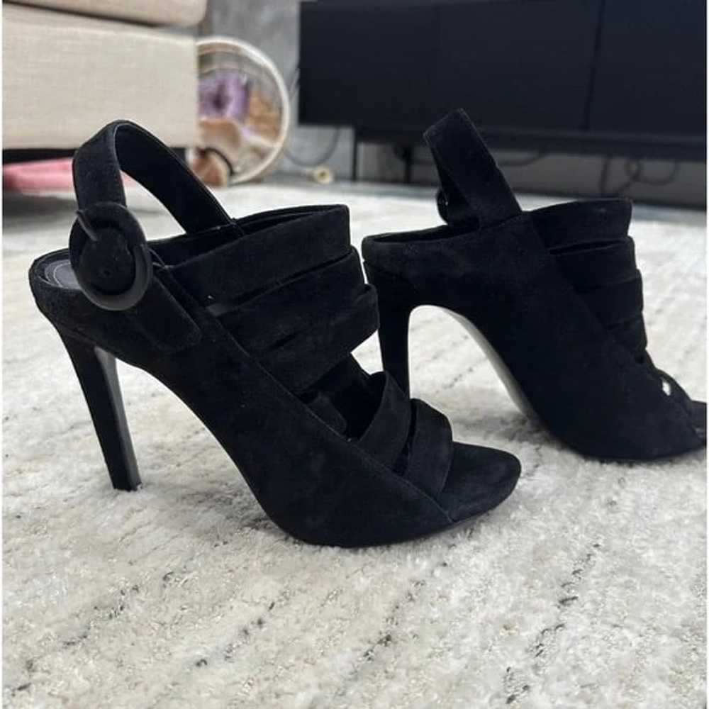 Kendall + Kylie Mia Black Suede Strappy High Heel… - image 3