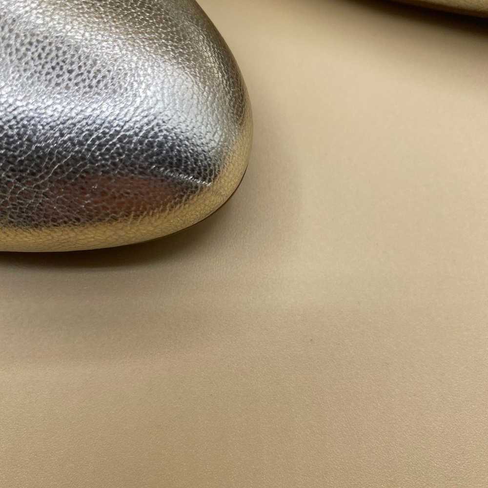 MICHAEL KORS Ashby Flex Pumps Gold Leather Size 7… - image 10