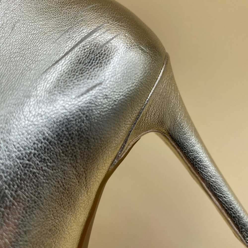 MICHAEL KORS Ashby Flex Pumps Gold Leather Size 7… - image 9