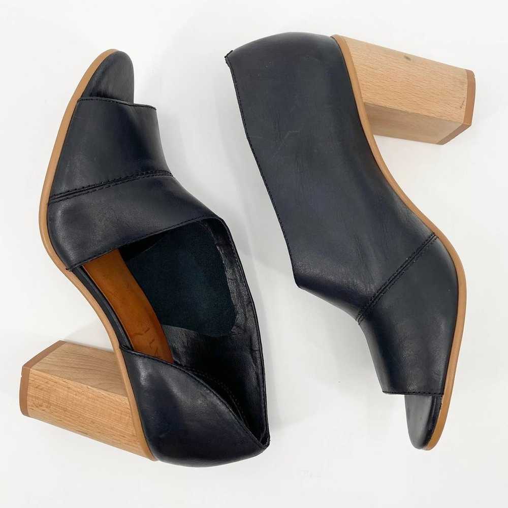 1. STATE Black Leather Block Heel Amble Asymmetri… - image 3