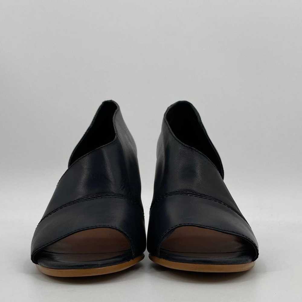 1. STATE Black Leather Block Heel Amble Asymmetri… - image 5