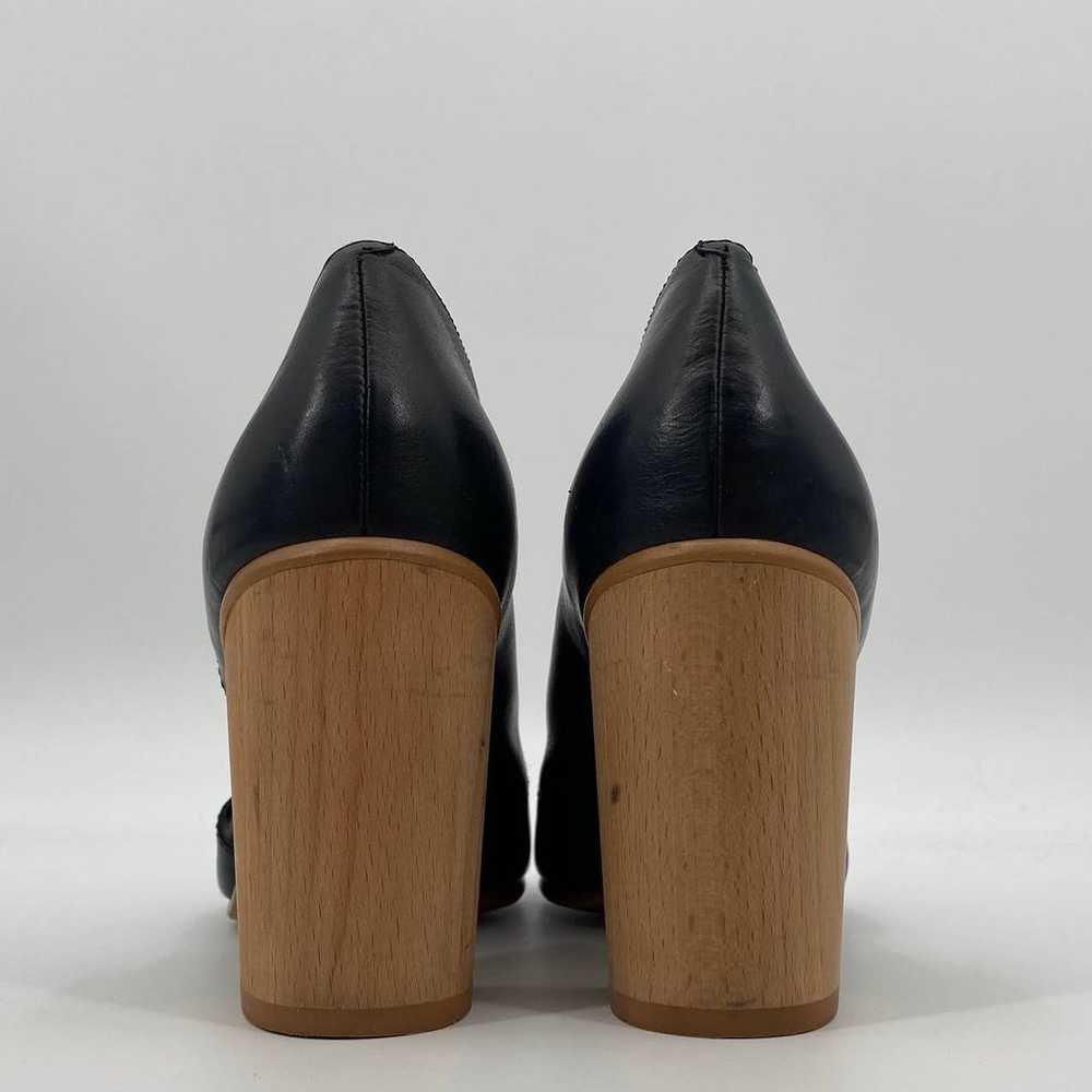 1. STATE Black Leather Block Heel Amble Asymmetri… - image 6