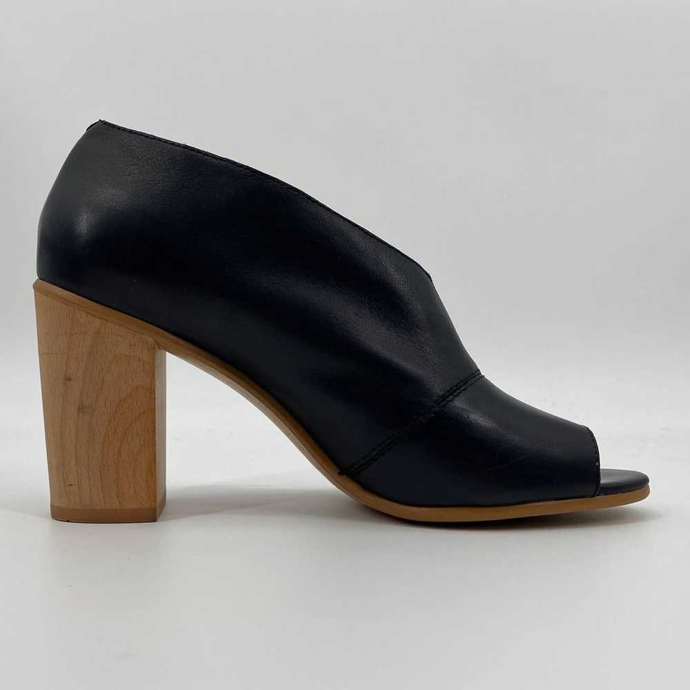 1. STATE Black Leather Block Heel Amble Asymmetri… - image 7