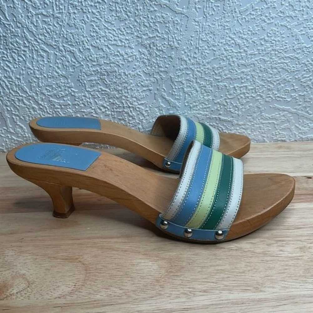 Vintage COACH Women’s Wooden Heels Open Toe Sanda… - image 10