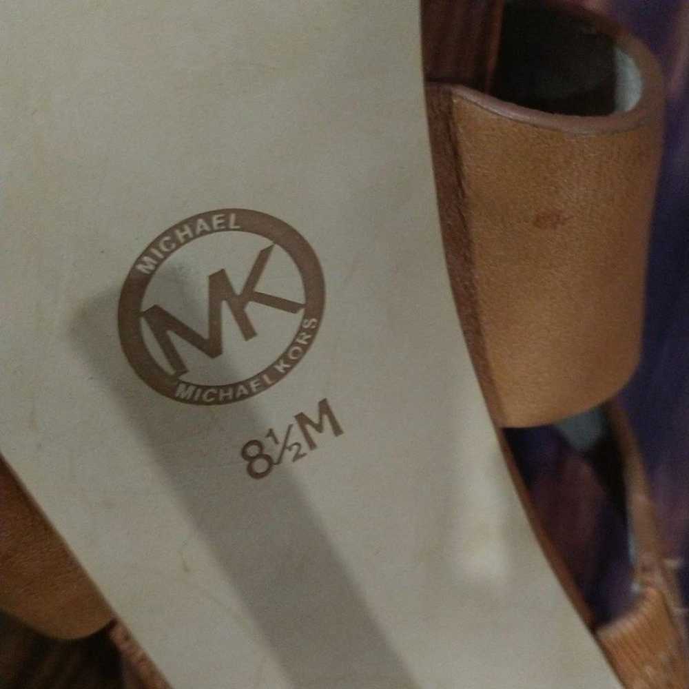 Michael Kors Wedge Heels Brown Sandals - image 7