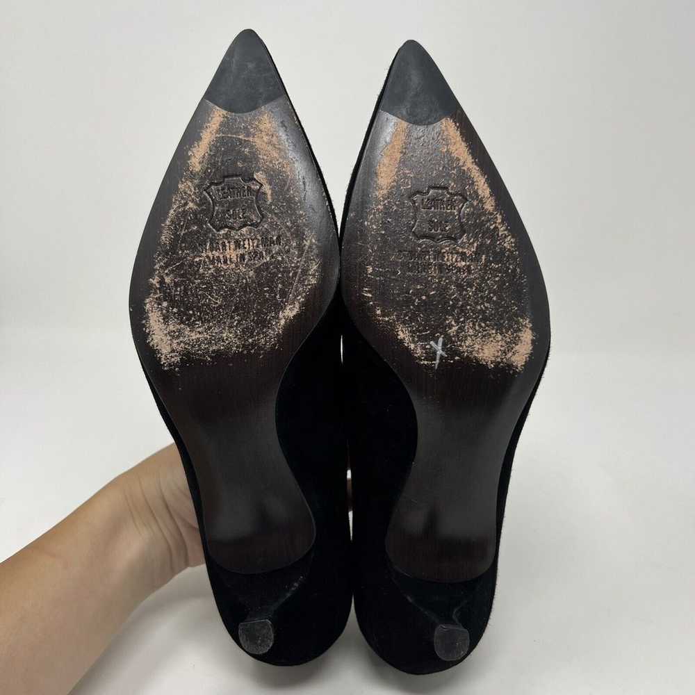 Stuart Weitzman Heels Black Suede Poco Pumps Kitt… - image 12