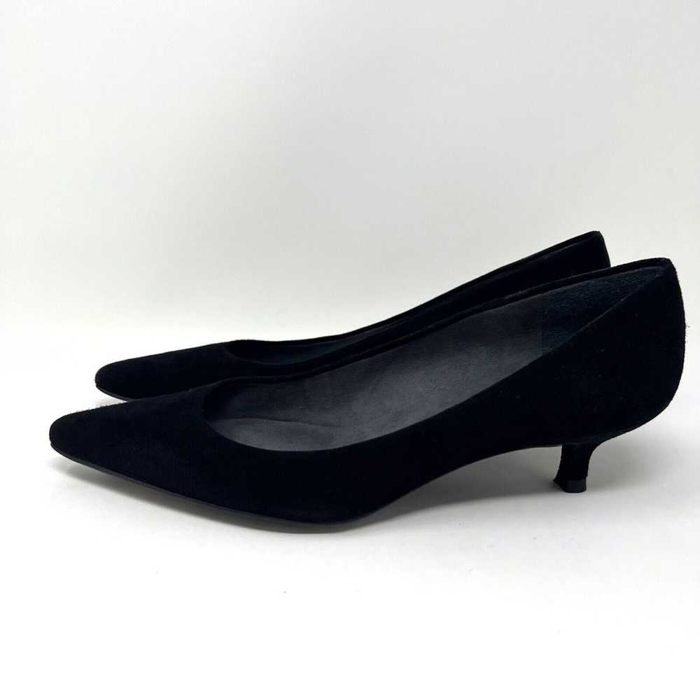 Stuart Weitzman Heels Black Suede Poco Pumps Kitt… - image 3