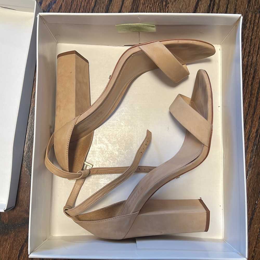 SCHUTZ heels size 10B tan - image 1