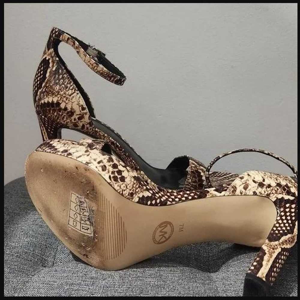 Michael Kors Snakeskin Sandal Size 7 - image 2