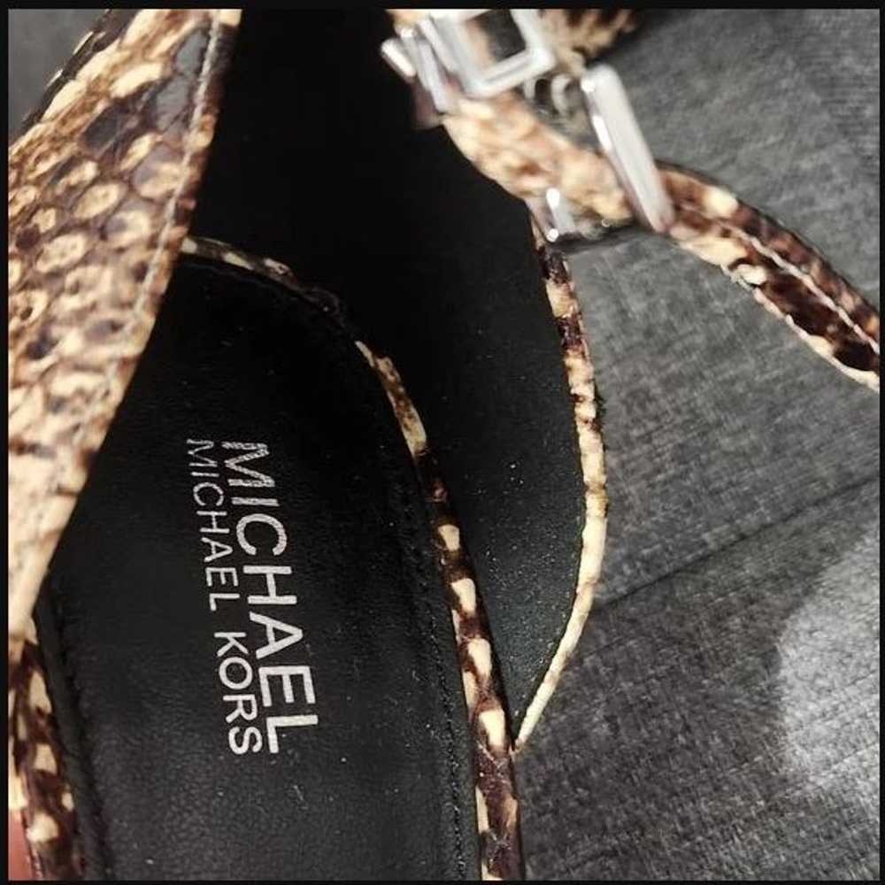 Michael Kors Snakeskin Sandal Size 7 - image 3