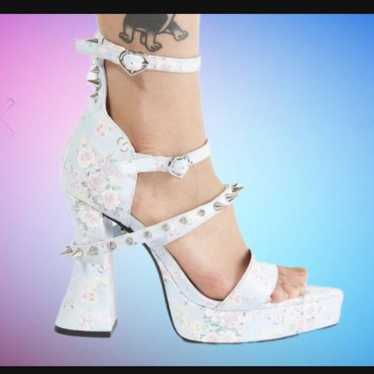 Love And War Spike Stud Floral Heels Hot Topic Kil