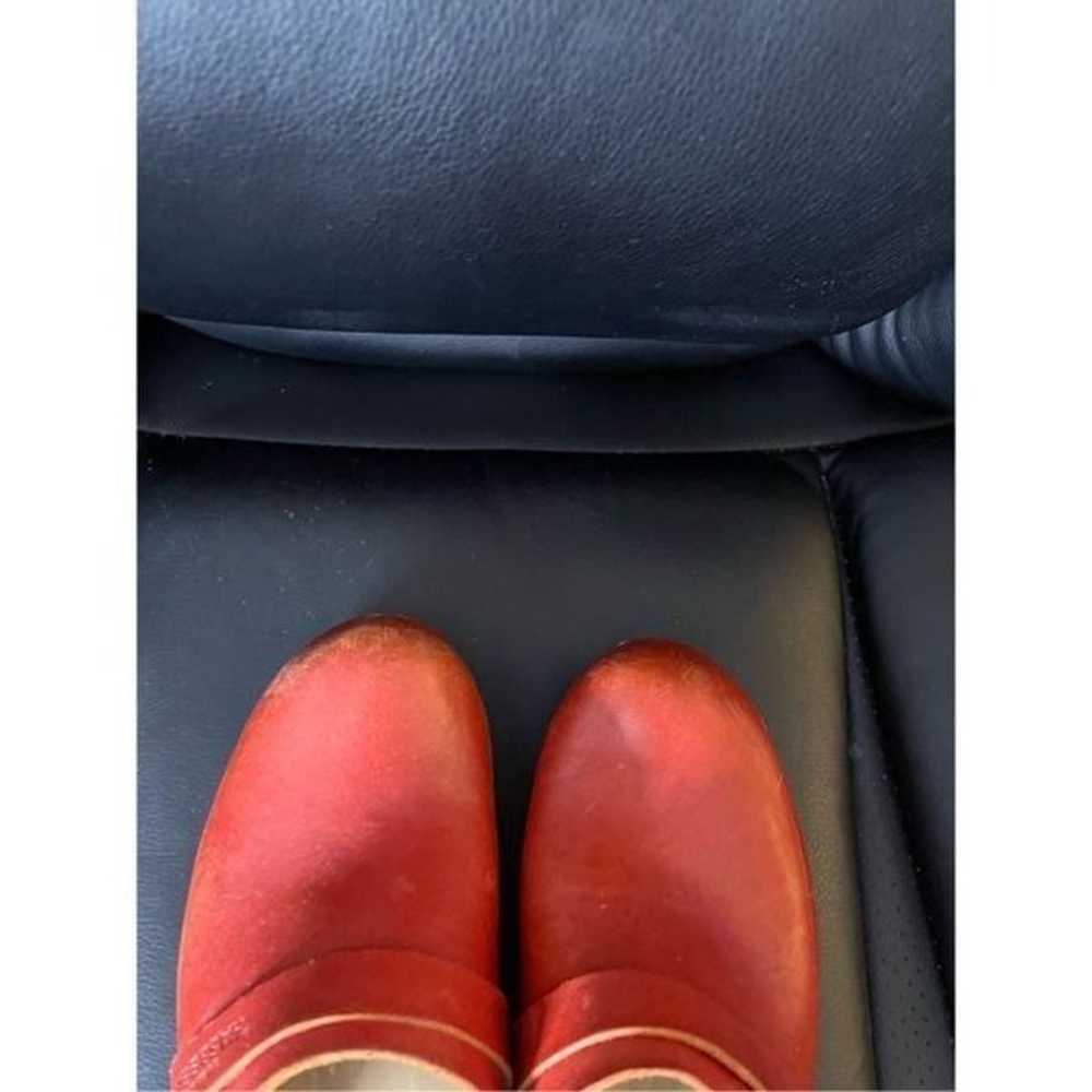 Swedish Hasbeens Womens 39 US 9 Husband Clogs Red… - image 10