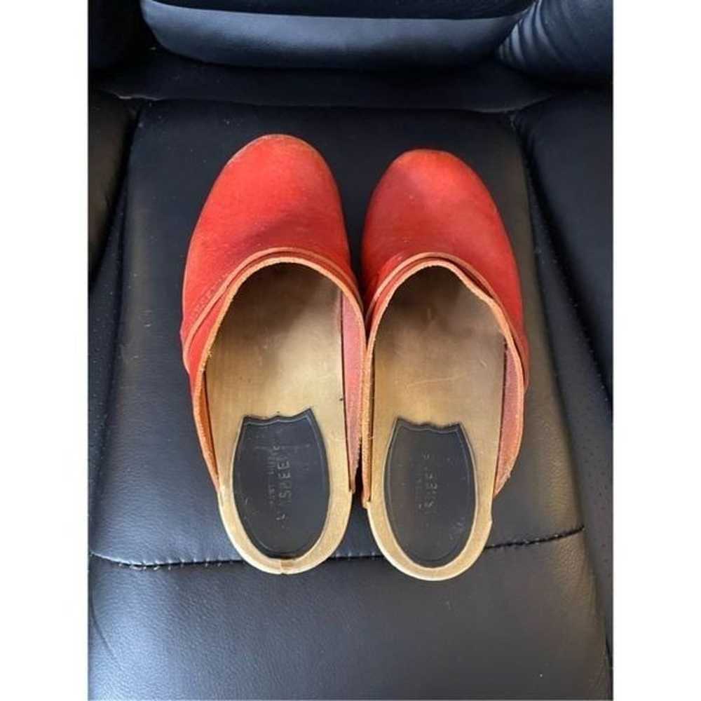 Swedish Hasbeens Womens 39 US 9 Husband Clogs Red… - image 9