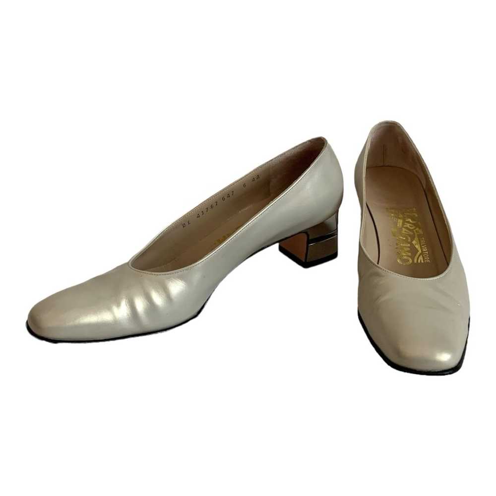 Women Shoes SALVATORE FERRAGAMO Golden Tan Leathe… - image 3