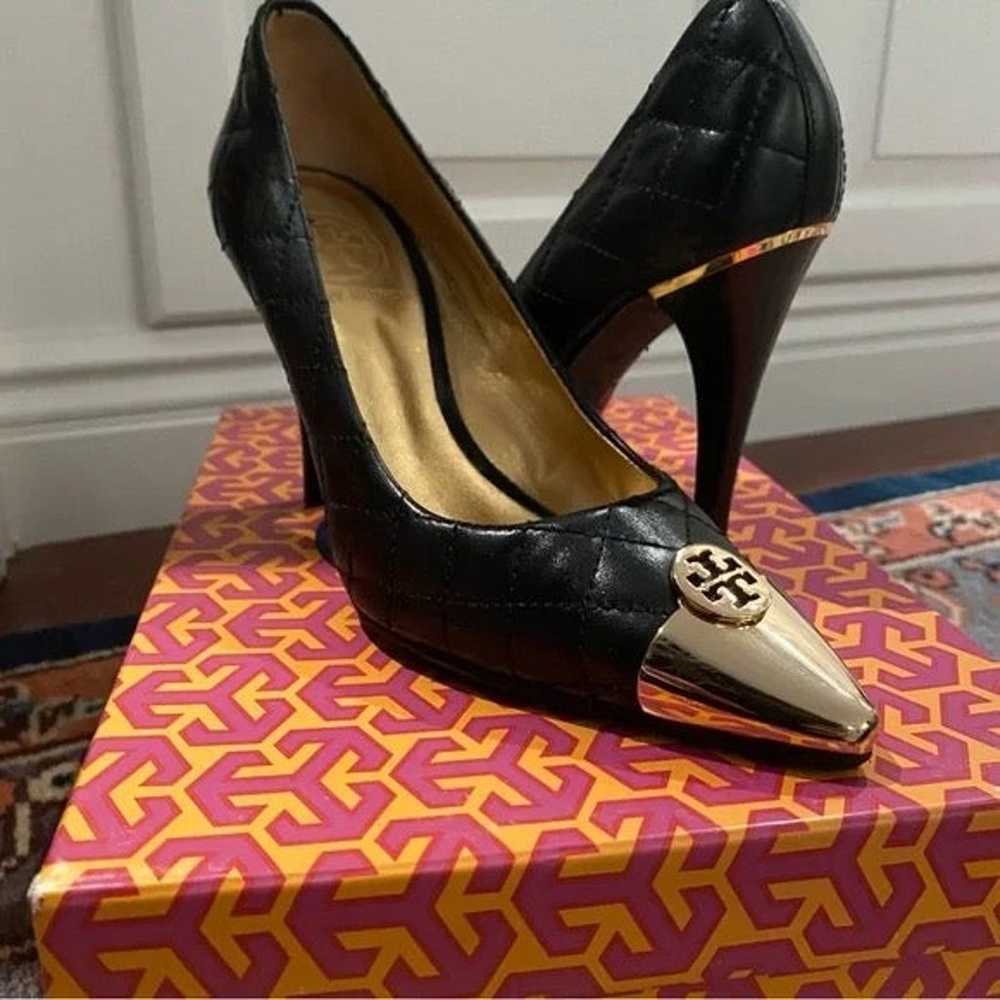 LIKE NEW - Tory Burch - Black/Gold Denueve Quilte… - image 12