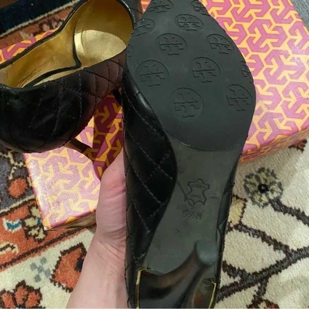 LIKE NEW - Tory Burch - Black/Gold Denueve Quilte… - image 7