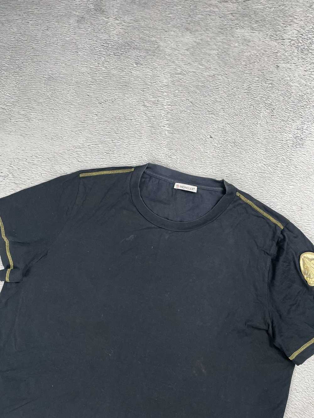 Moncler Moncler Big gold logo black t shirt y2k - image 3