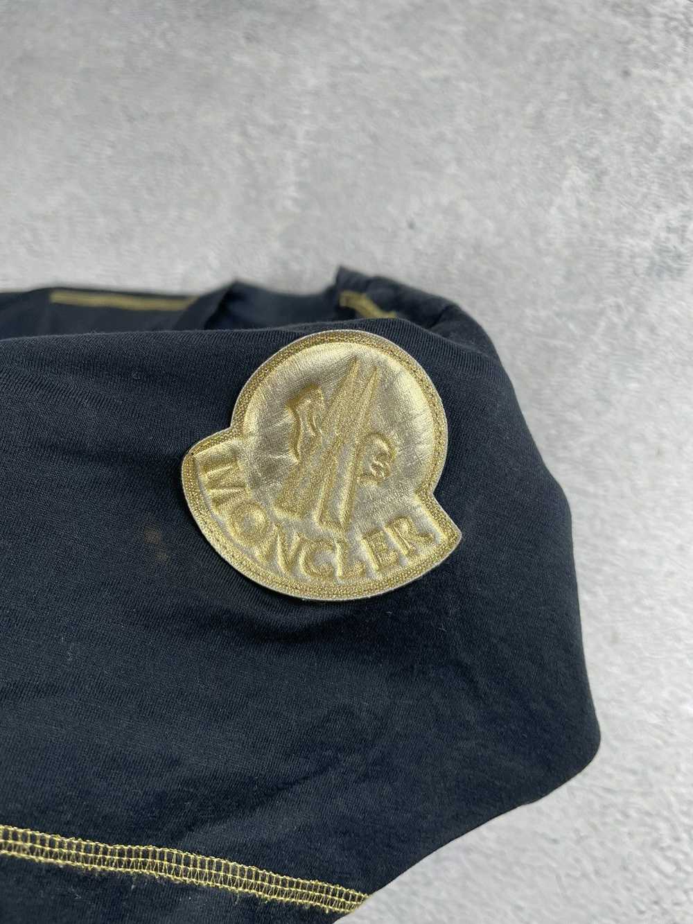 Moncler Moncler Big gold logo black t shirt y2k - image 7