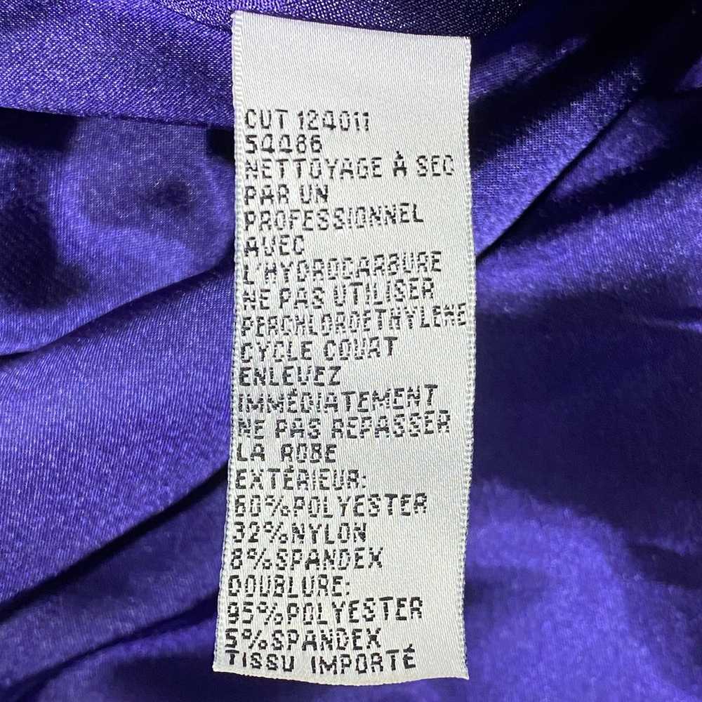 Jessica McClintock Y2K Prom Dress Sz 2 Purple Blu… - image 10