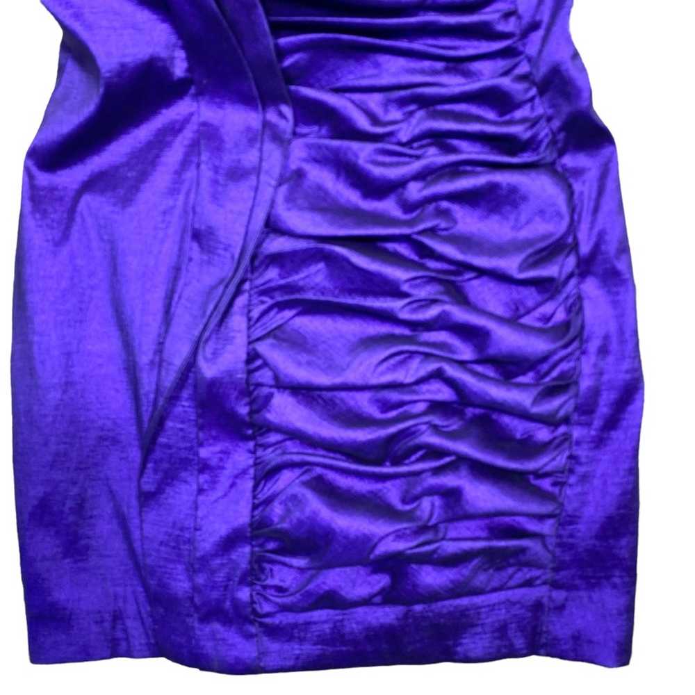 Jessica McClintock Y2K Prom Dress Sz 2 Purple Blu… - image 6