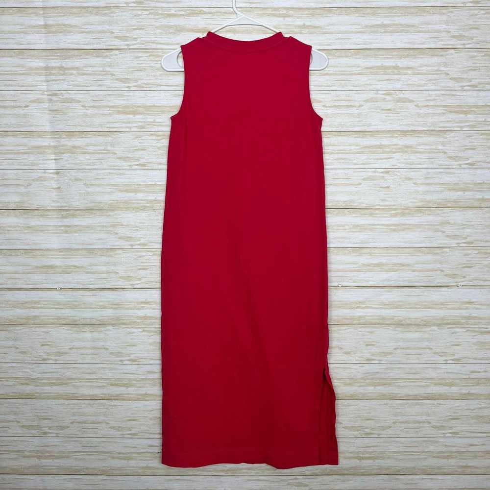 Everlane The Long Weekend Cotton Tank Dress Red - image 6