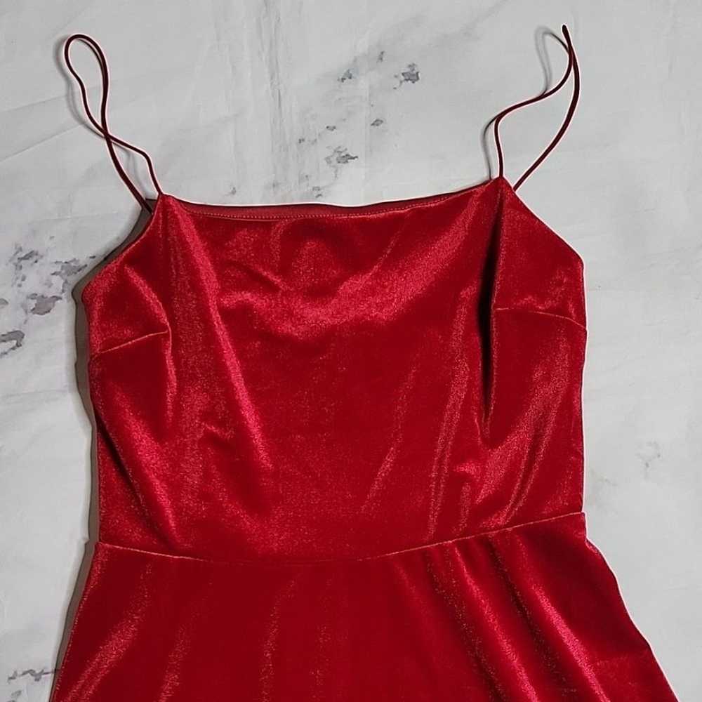 Urban Outfitters Red Velvet Dress - image 2