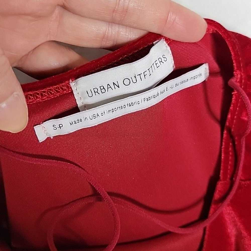 Urban Outfitters Red Velvet Dress - image 3