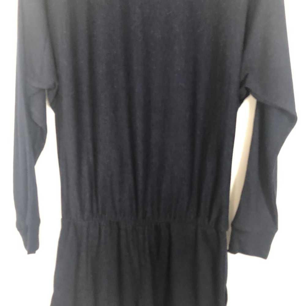 BCBGMaxazria Dolman Sleeve Cowl Neck Blue Romper … - image 10