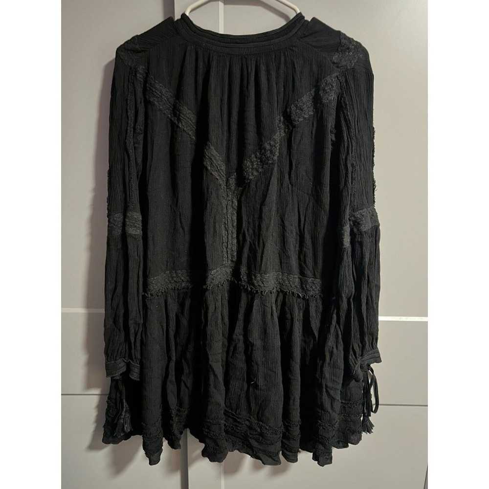 Free People Womens Oversized Long Sleeve Boho Tas… - image 5