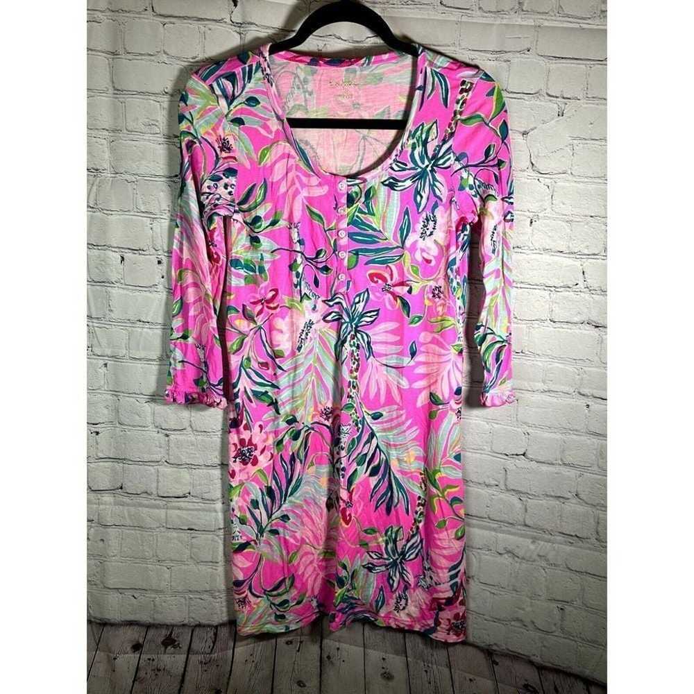 LILLY PULITZER LADIES LONG SLEEVE FLORAL RAYON BL… - image 1