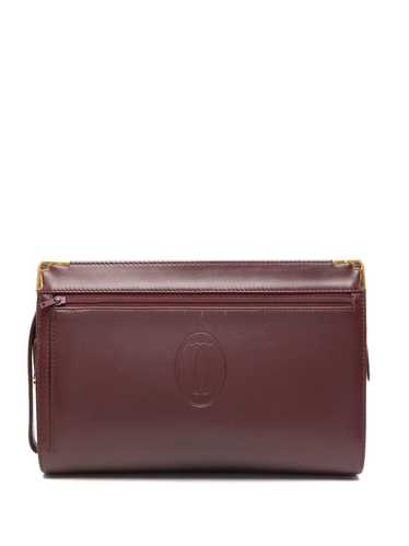 Cartier 1990s leather clutch bag - Red
