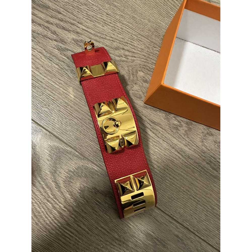 Hermès Collier de chien leather bracelet - image 3