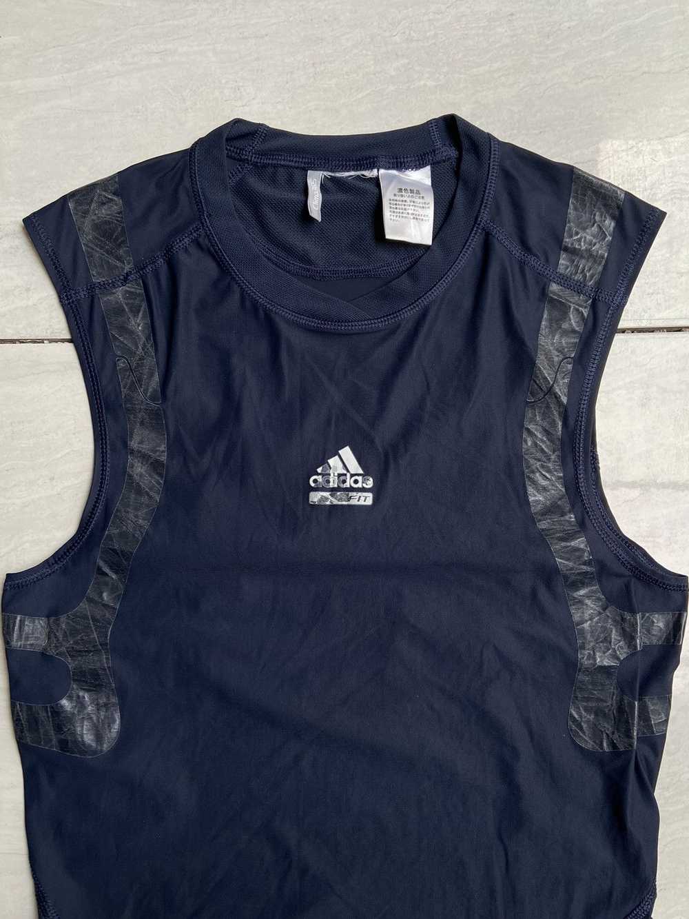 Adidas ADIDAS TECHFIT Powerweb Navy Sleeveless T-… - image 9