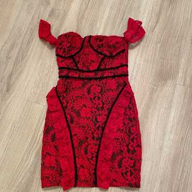 Floral lace dress pretty little thing