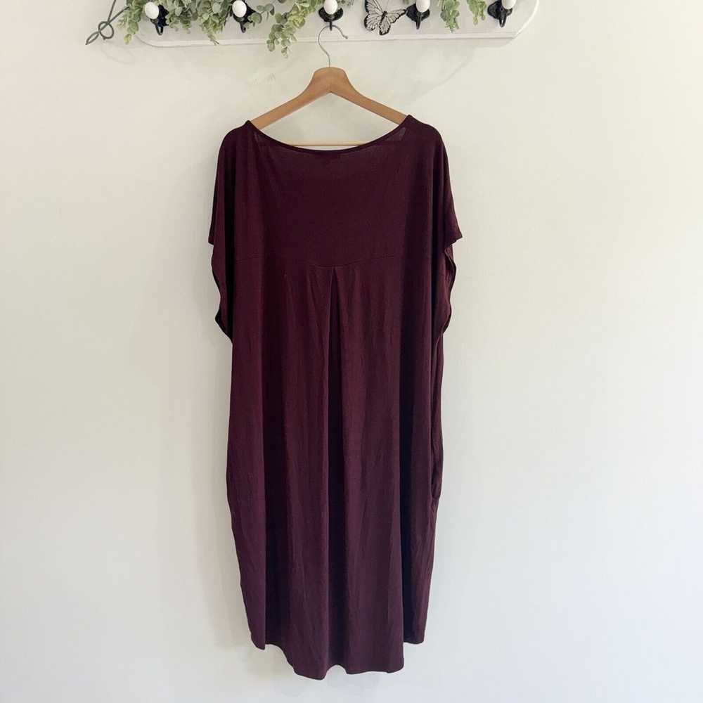 Universal Standard Maroon Maxi Shirt Dress Relaxe… - image 4