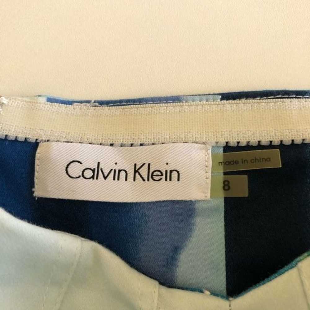 Calvin Klein Brushstroke Stripe Strapless Dress S… - image 10