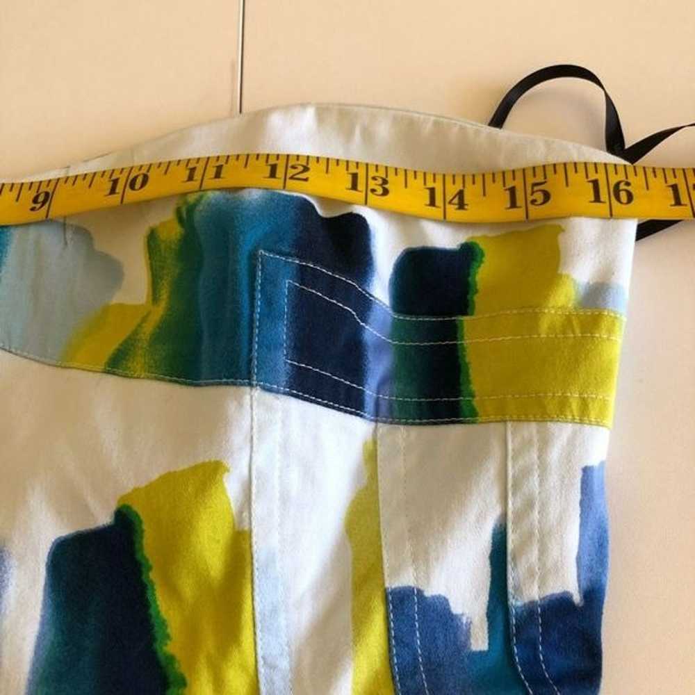 Calvin Klein Brushstroke Stripe Strapless Dress S… - image 12