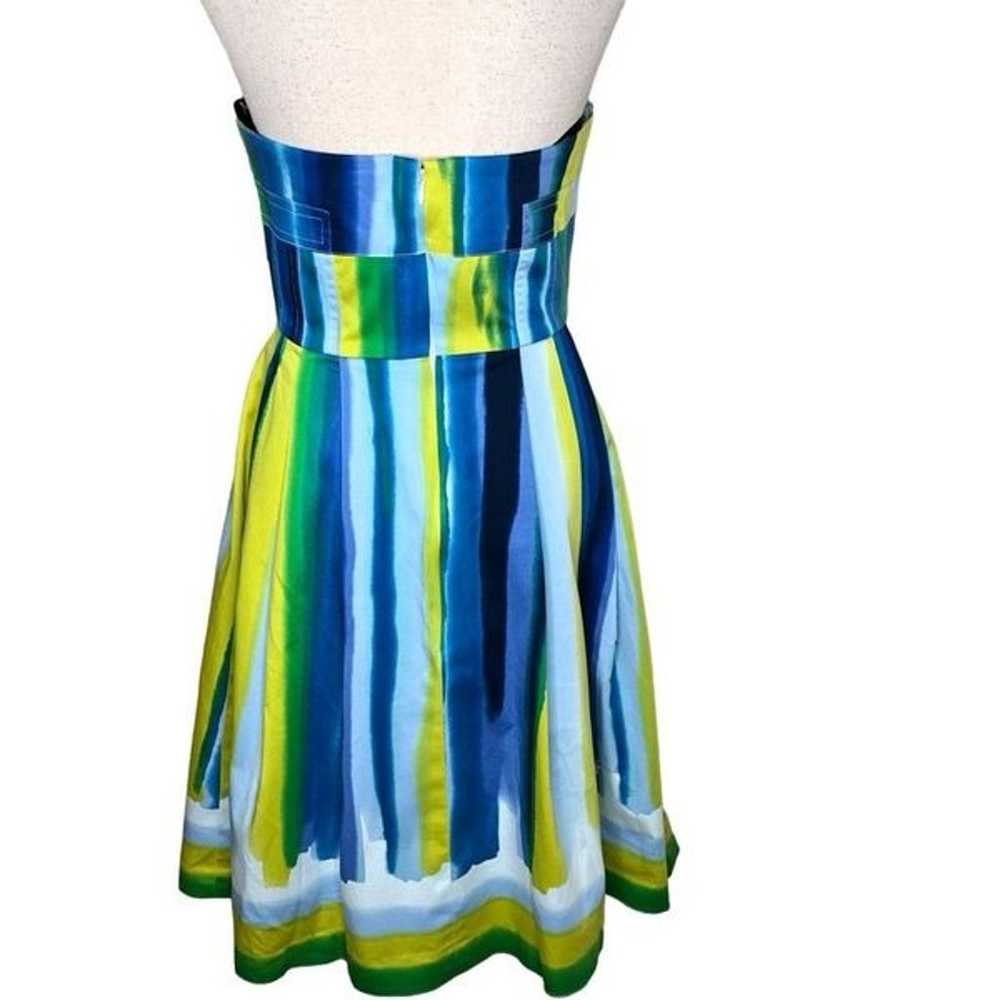 Calvin Klein Brushstroke Stripe Strapless Dress S… - image 4