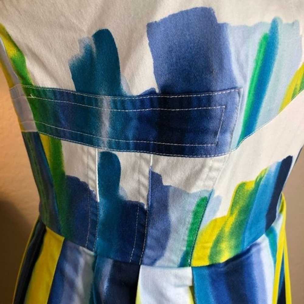 Calvin Klein Brushstroke Stripe Strapless Dress S… - image 6