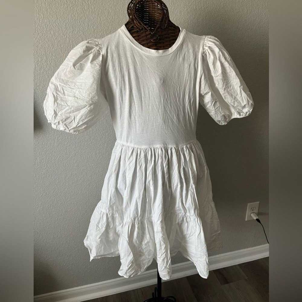 En saison white cotton dress large - image 2